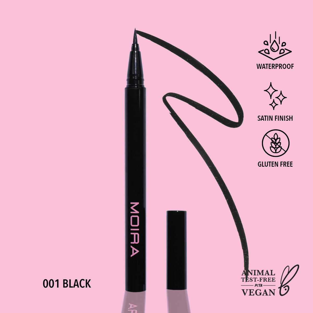 MOIRA Cosmetics SUPER INK LINER 01 BLACK NOIR