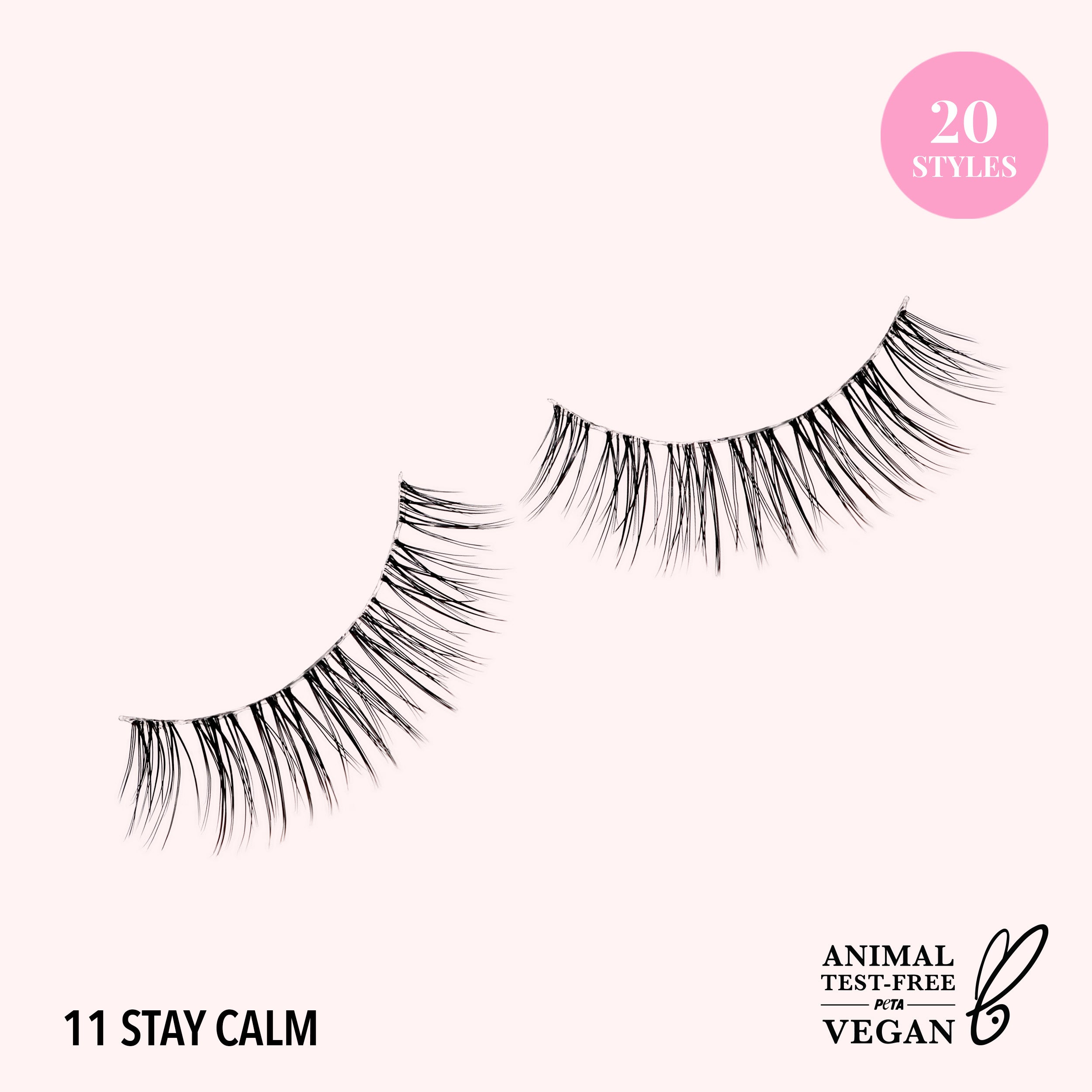 Natural Effect Bionic Vegan Faux Lashes (011, Stay Calm)