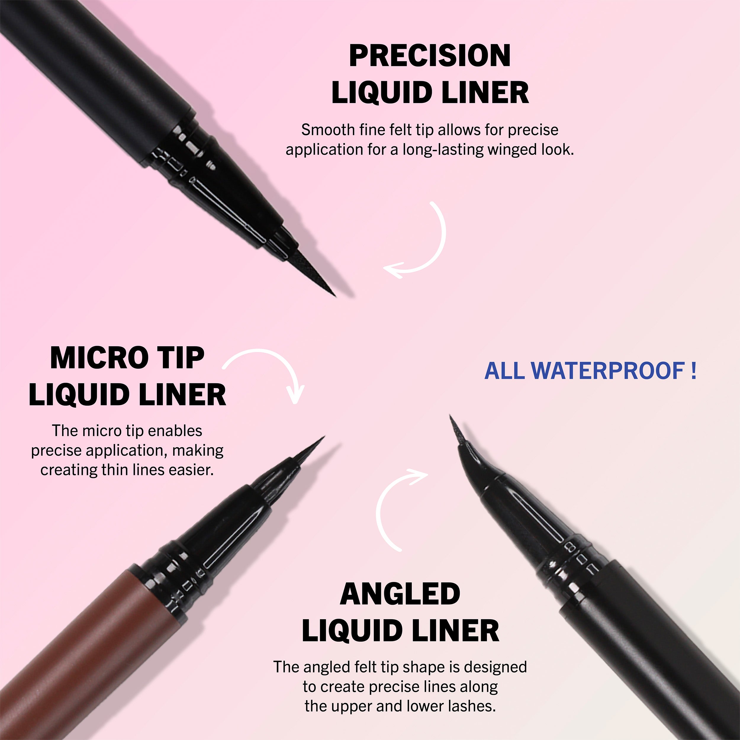 Angled Liquid Liner (001, Black)